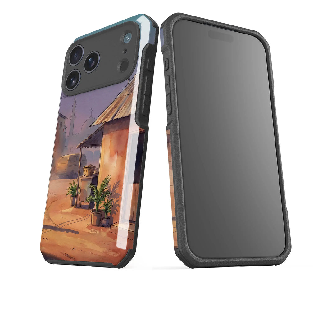City Edge Quiet Street by Tobi Akinyemi — Impact Armour MagSafe Case for iPhone — Finnaij