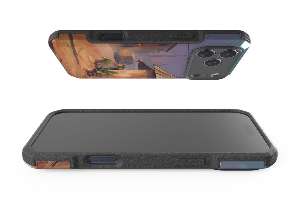 City Edge Quiet Street by Tobi Akinyemi — Impact Armour MagSafe Case for iPhone — Finnaij