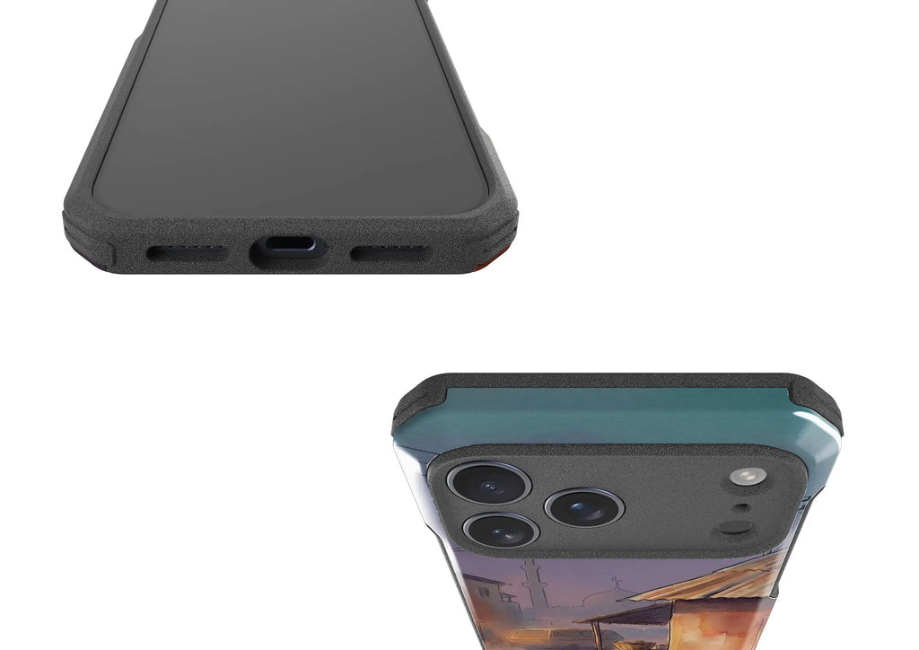 City Edge Quiet Street by Tobi Akinyemi — Impact Armour MagSafe Case for iPhone — Finnaij