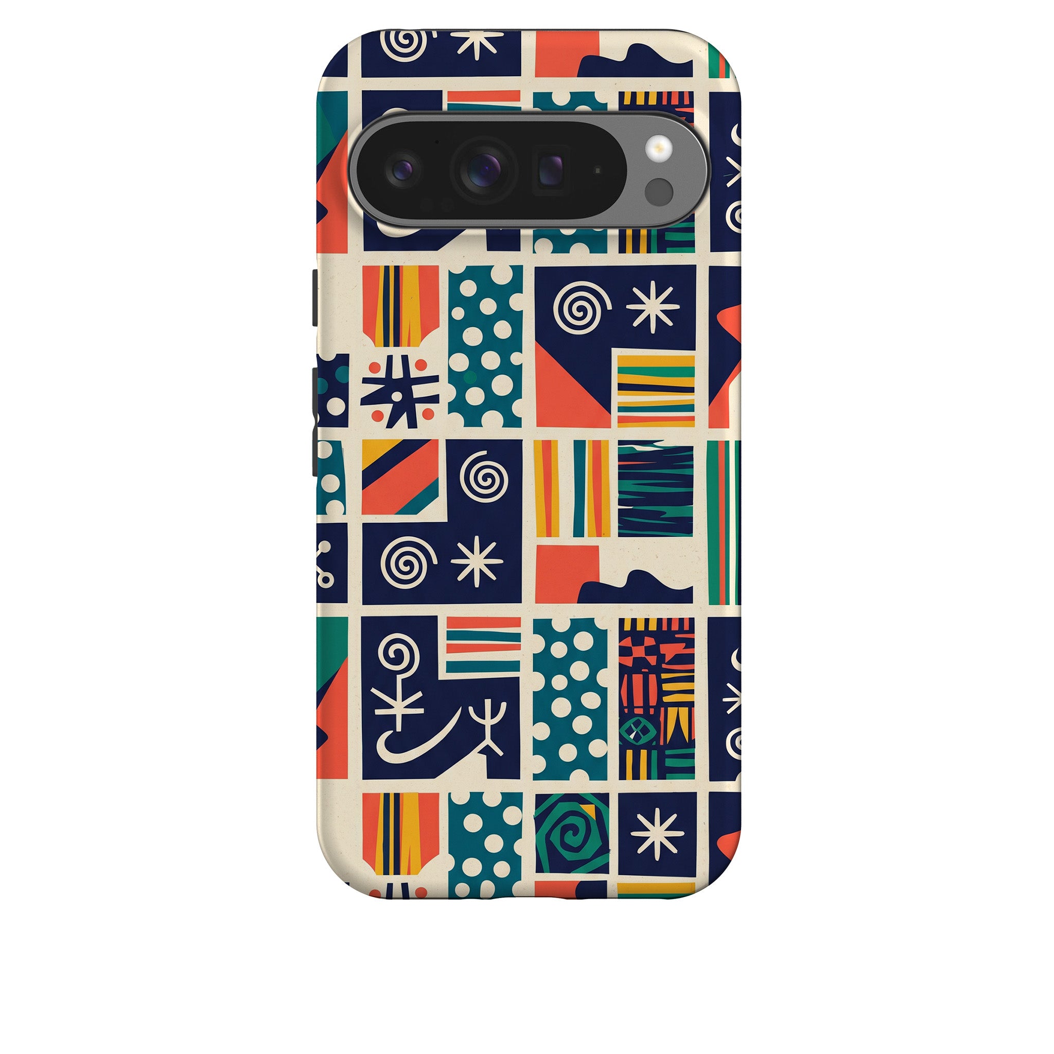 Coastal Indigo Tiles by Ada Okoye Tough Case for Google Pixel — Finnaij