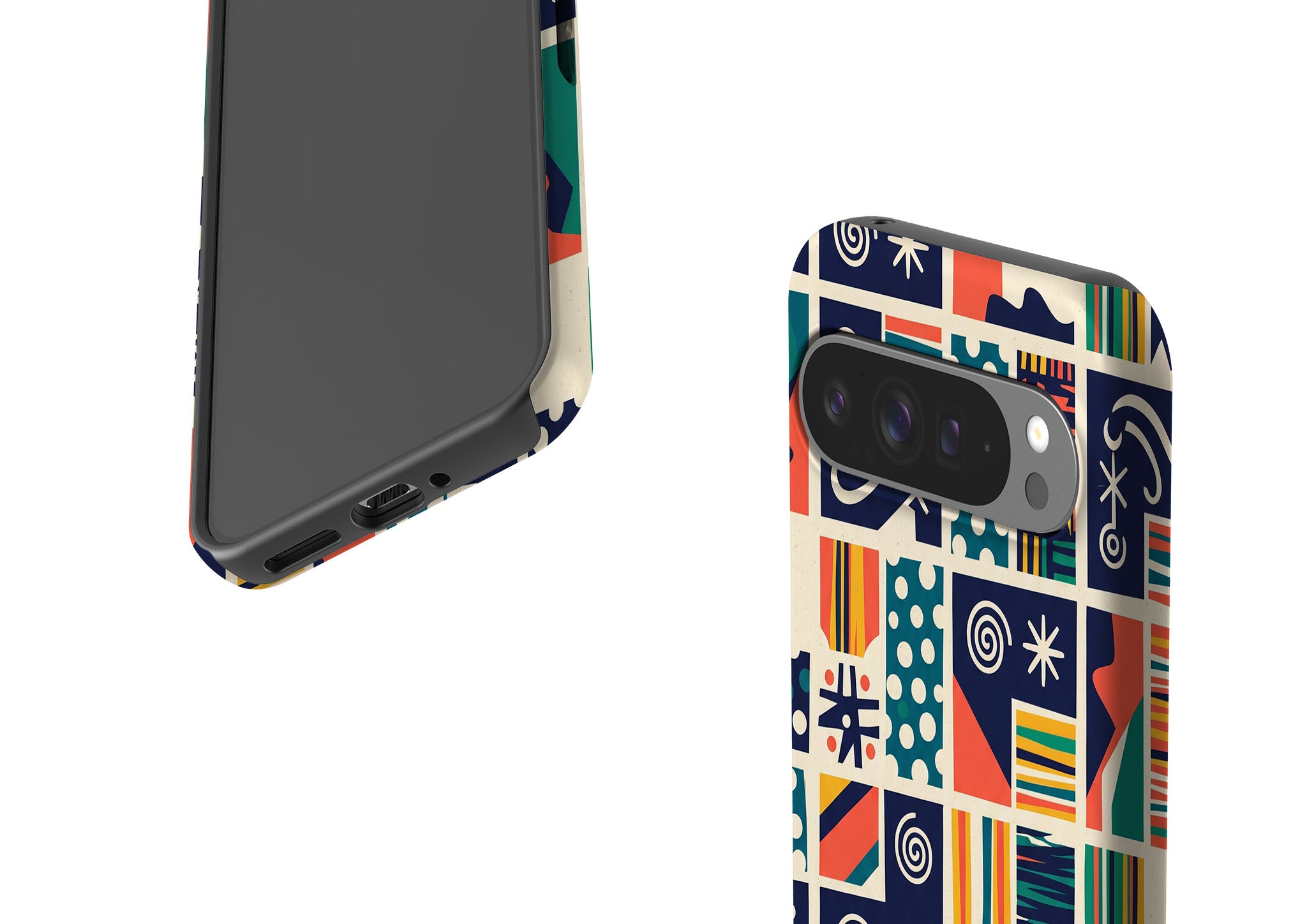 Coastal Indigo Tiles by Ada Okoye Tough Case for Google Pixel — Finnaij