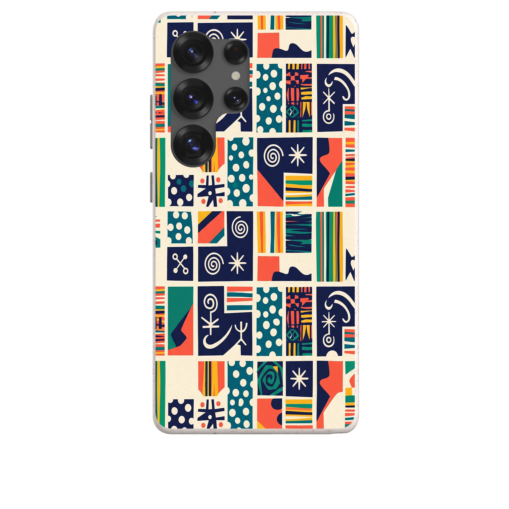 Coastal Indigo Tiles by Ada Okoye Bio-degradable Case for Samsung Galaxy — Finnaij