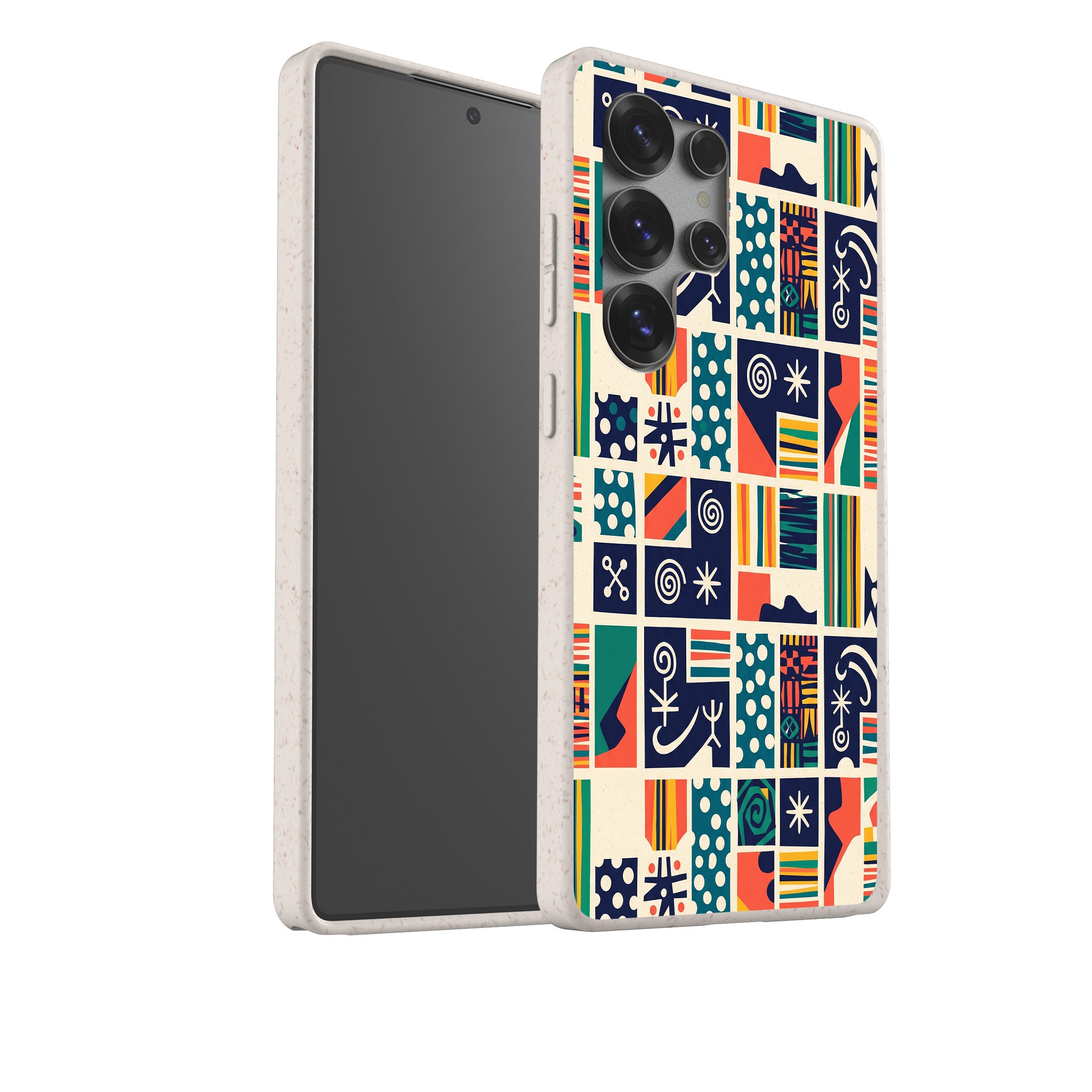 Coastal Indigo Tiles by Ada Okoye Bio-degradable Case for Samsung Galaxy — Finnaij
