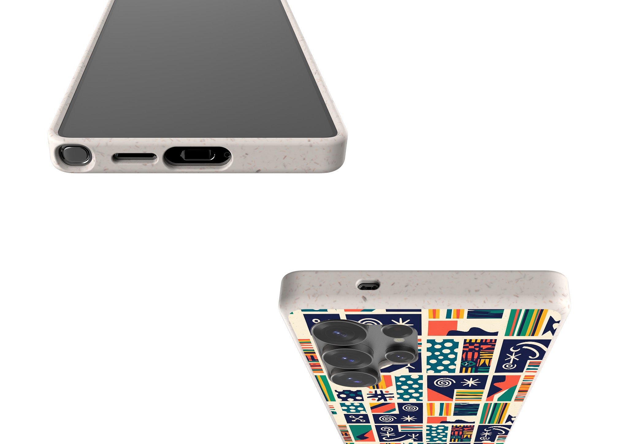 Coastal Indigo Tiles by Ada Okoye Bio-degradable Case for Samsung Galaxy — Finnaij