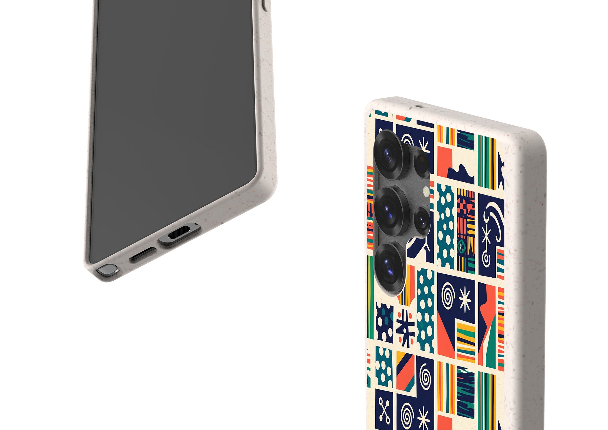 Coastal Indigo Tiles by Ada Okoye Bio-degradable Case for Samsung Galaxy — Finnaij