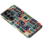 Coastal Indigo Tiles by Ada Okoye Tough Case for Samsung Galaxy — Finnaij