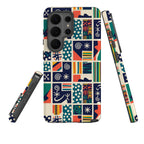 Coastal Indigo Tiles by Ada Okoye Tough Case for Samsung Galaxy — Finnaij