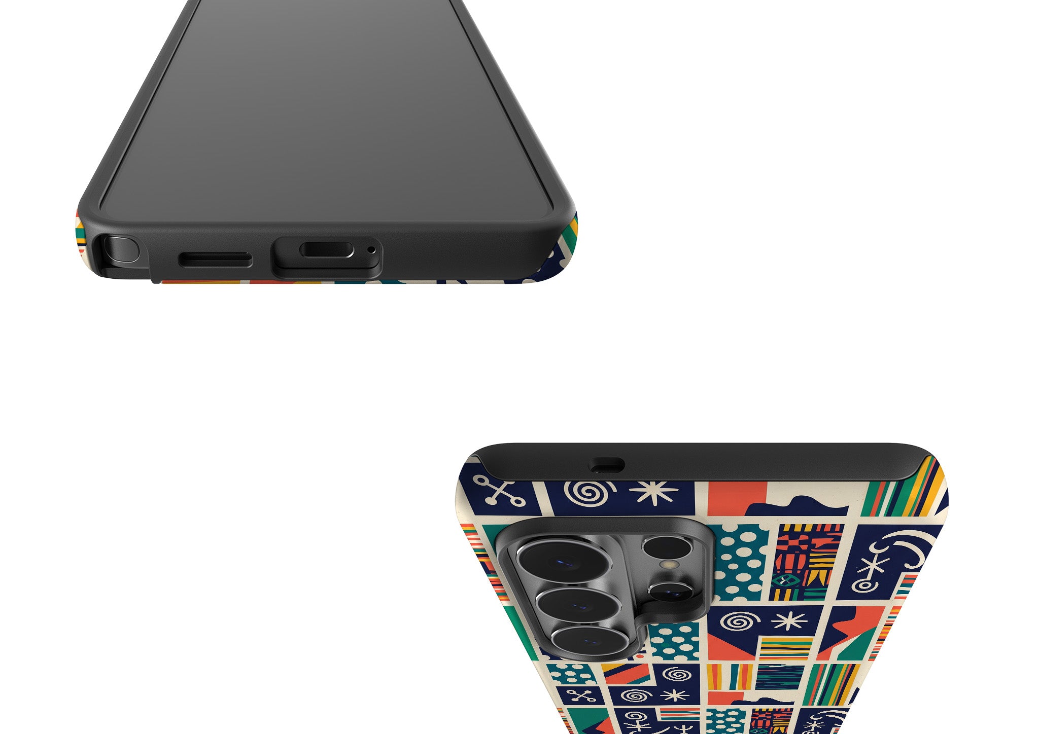 Coastal Indigo Tiles by Ada Okoye Tough Case for Samsung Galaxy — Finnaij