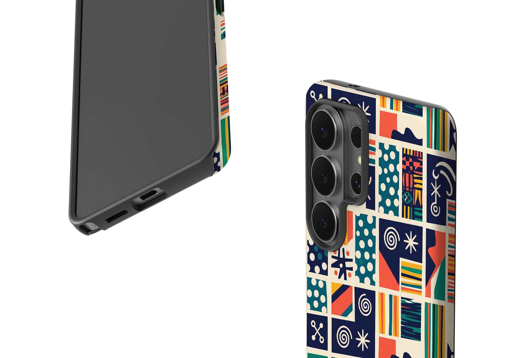 Coastal Indigo Tiles by Ada Okoye Tough Case for Samsung Galaxy — Finnaij