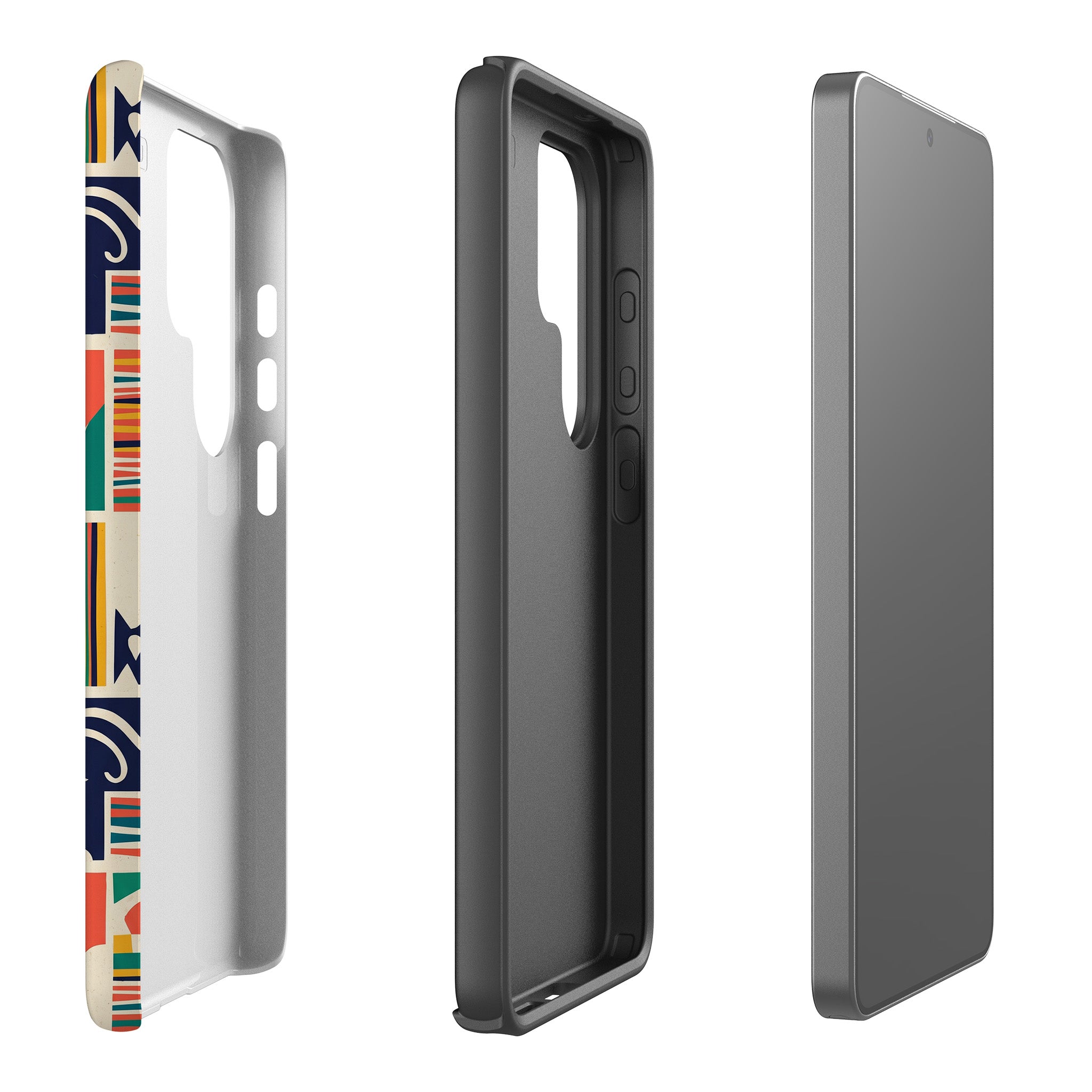 Coastal Indigo Tiles by Ada Okoye Tough Case for Samsung Galaxy — Finnaij