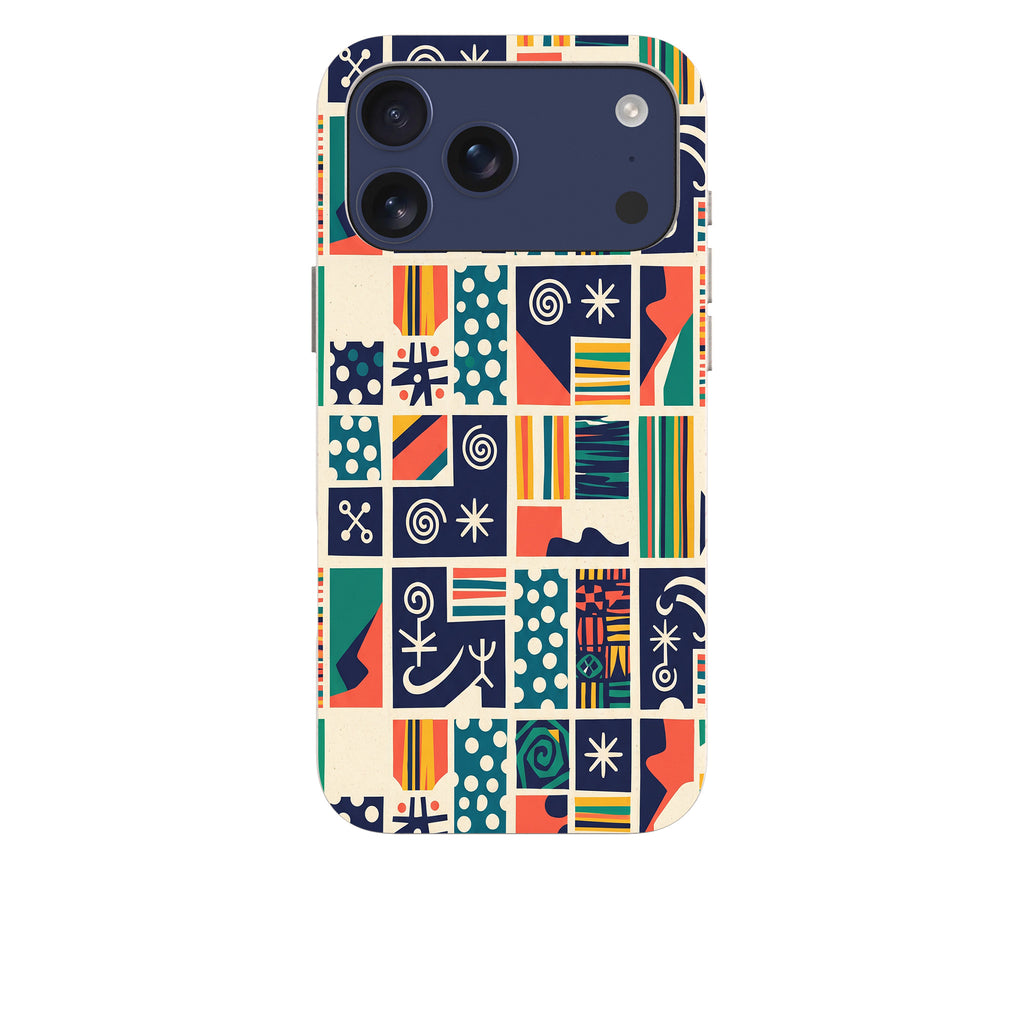 Coastal Indigo Tiles by Ada Okoye — iPhone Bio-degradable Case — Finnaij