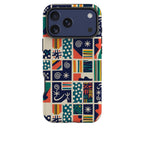 Coastal Indigo Tiles by Ada Okoye Tough Case for iPhone — Finnaij