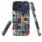 Coastal Indigo Tiles by Ada Okoye Tough Case for iPhone — Finnaij