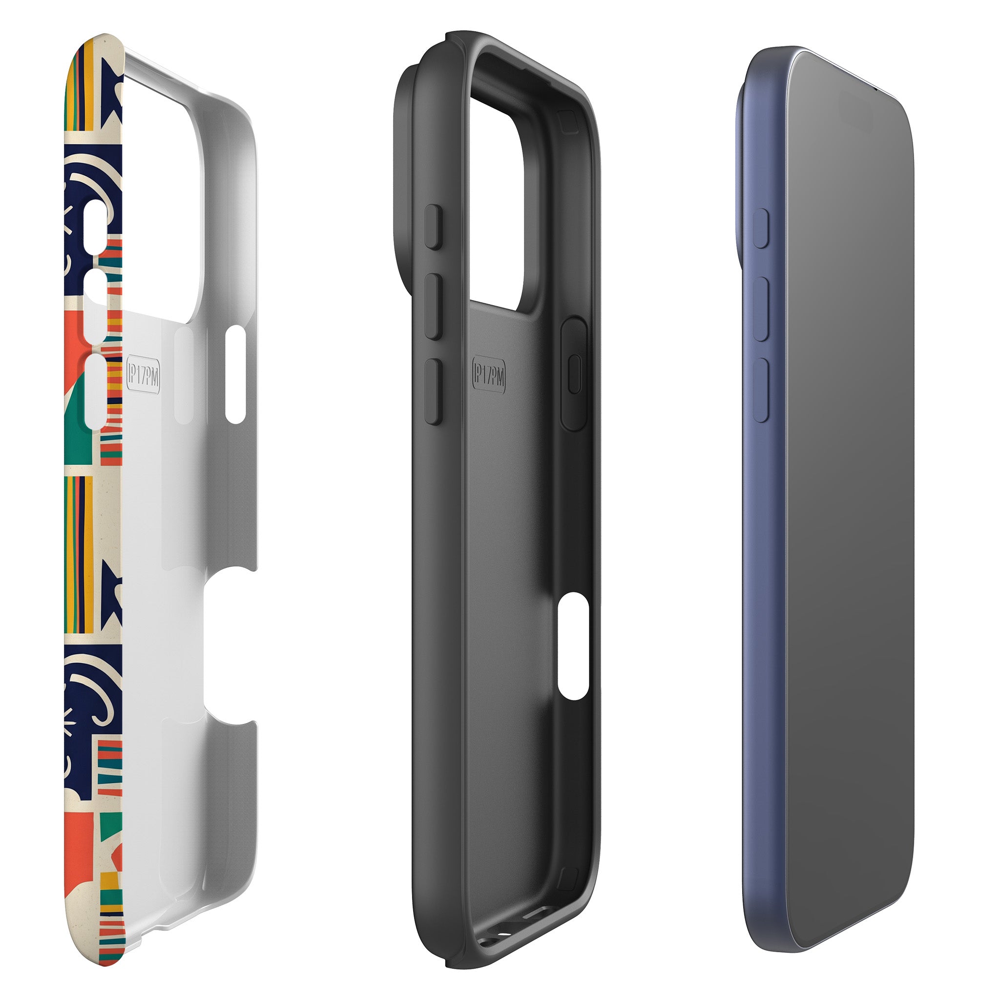 Coastal Indigo Tiles by Ada Okoye Tough Case for iPhone — Finnaij