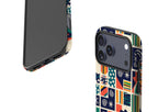 Coastal Indigo Tiles by Ada Okoye MagSafe Tough Case for iPhone — Finnaij
