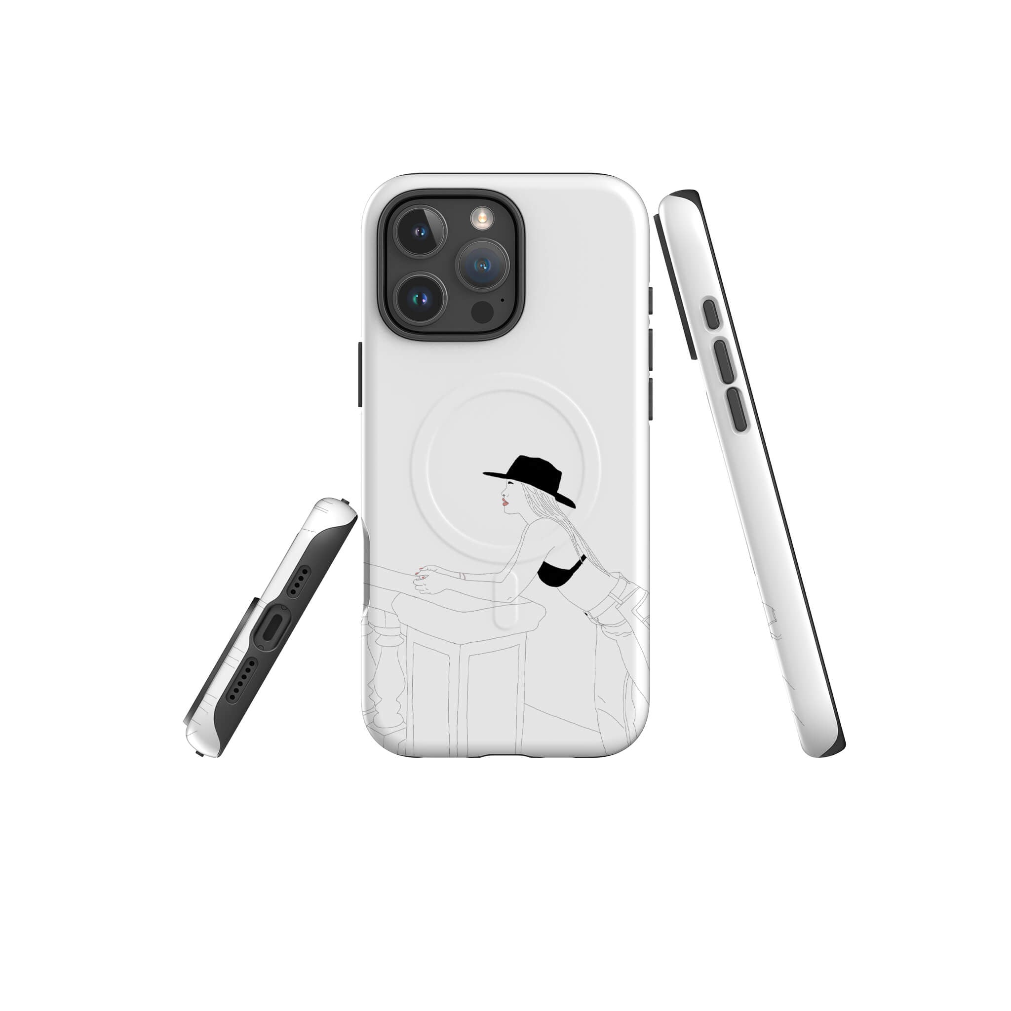 Cowgirl by Keagan Haight — Magsafe Tough Case for iPhone — Three Quarter — Finnaij