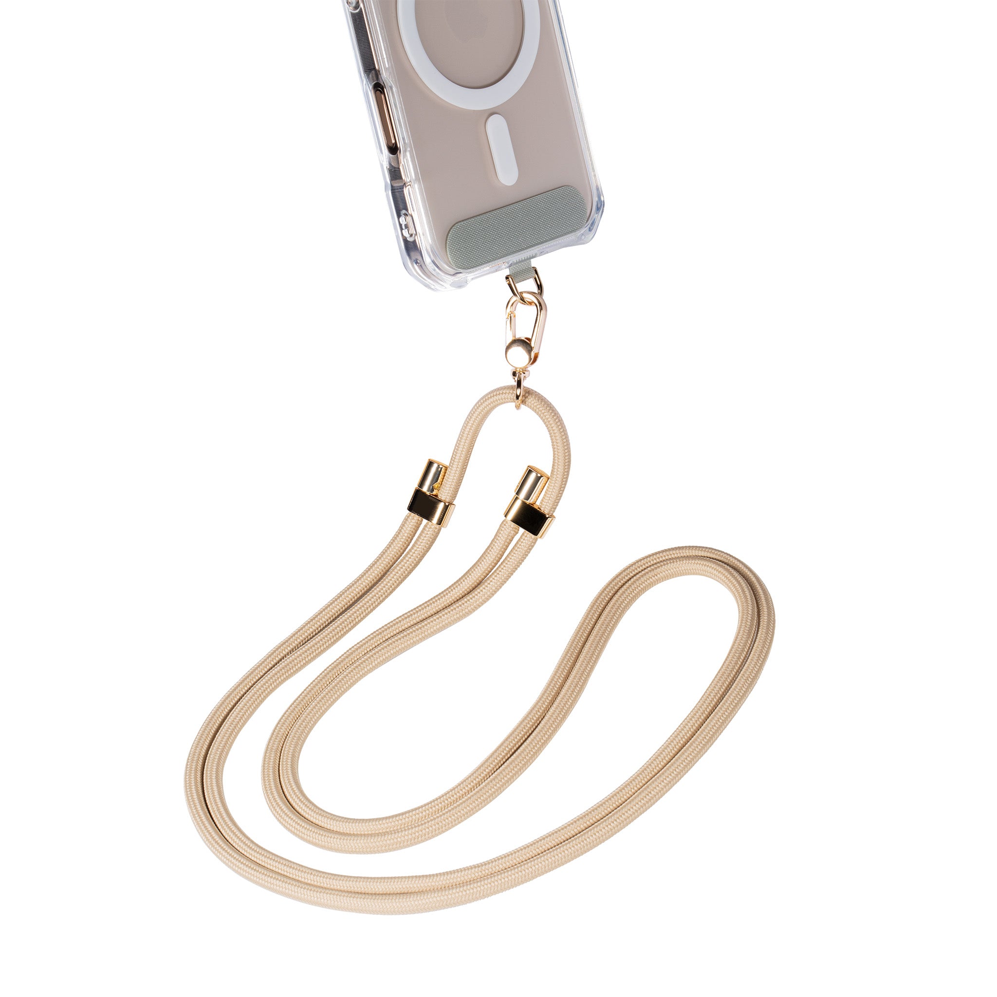 Crossbody Adjustable Phone Strap — Beige — Finnaij