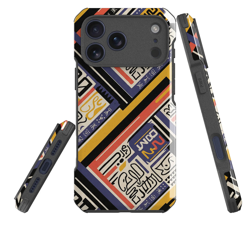 Danfo After Dark by Ada Okoye — Impact Armour MagSafe Case for iPhone — Three Quarter — Finnaij