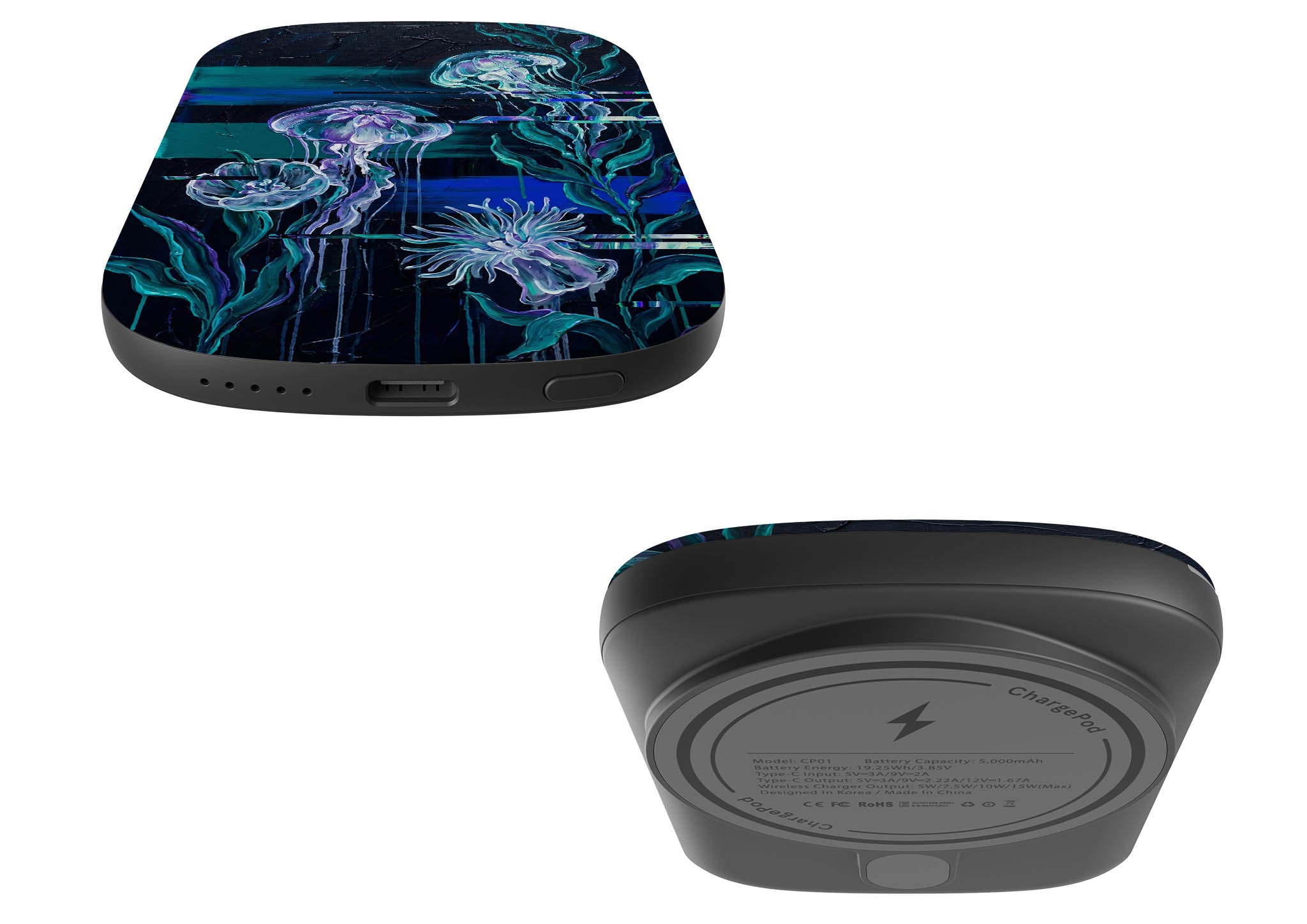 Deep-Sea Underwater Botanical Fantasy by Frida Lövström — MagSafe CHARGEPOD — Finnaij