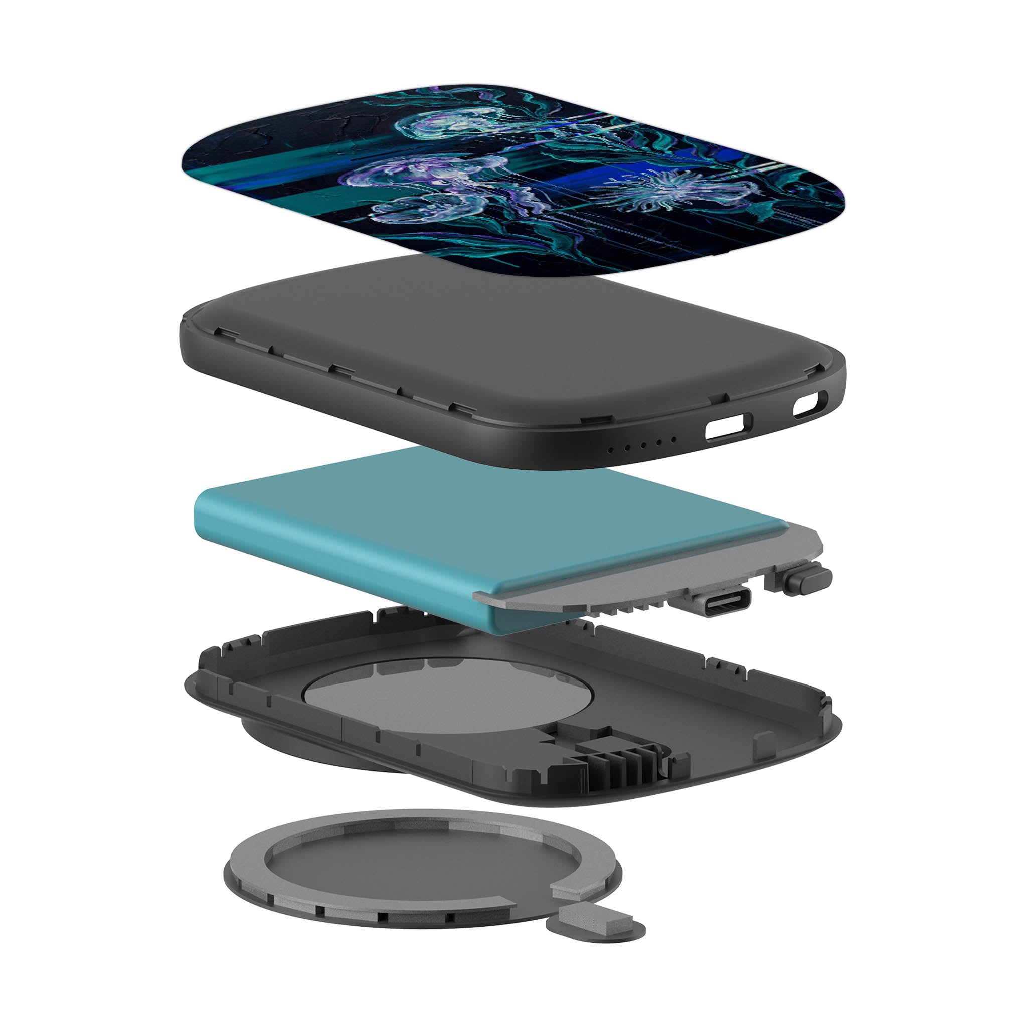 Deep-Sea Underwater Botanical Fantasy by Frida Lövström — MagSafe CHARGEPOD — Finnaij