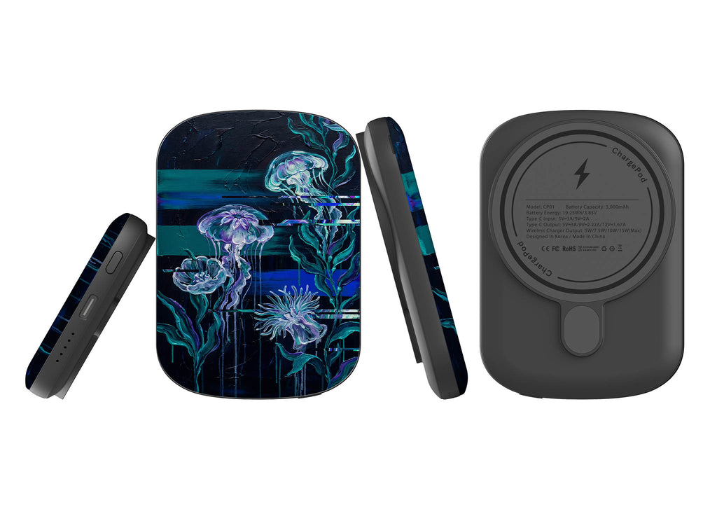 Deep-Sea Underwater Botanical Fantasy by Frida Lövström — MagSafe CHARGEPOD — Finnaij
