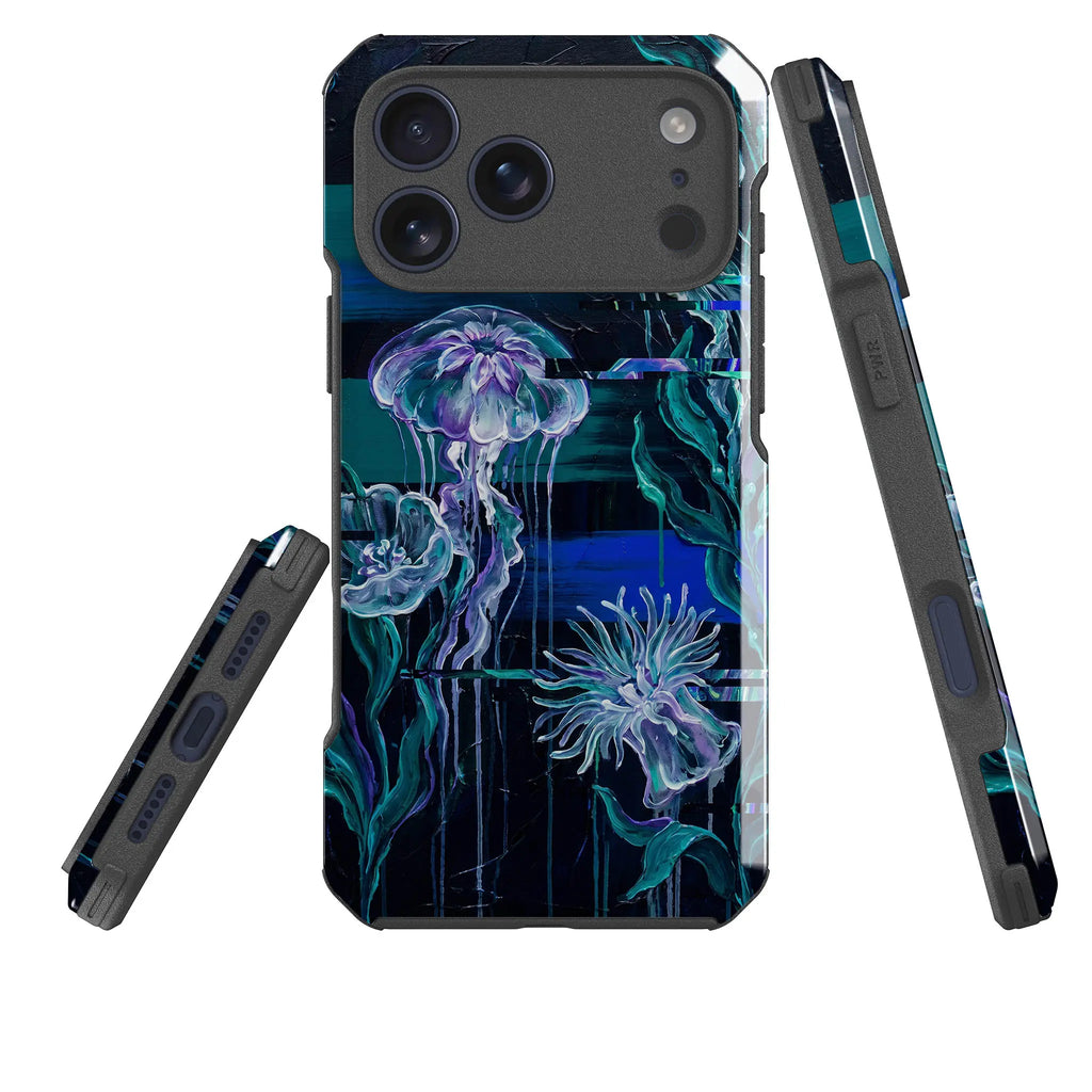 Deep-Sea Underwater Botanical Fantasy by Frida Lövström — Impact Armour MagSafe Case for iPhone — Three Quarter — Finnaij