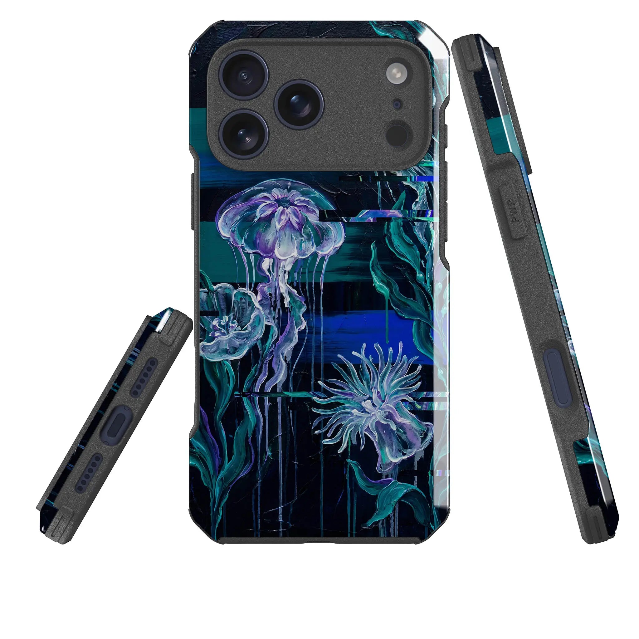 Deep-Sea Underwater Botanical Fantasy by Frida Lövström — Impact Armour MagSafe Case for iPhone — Three Quarter — Finnaij
