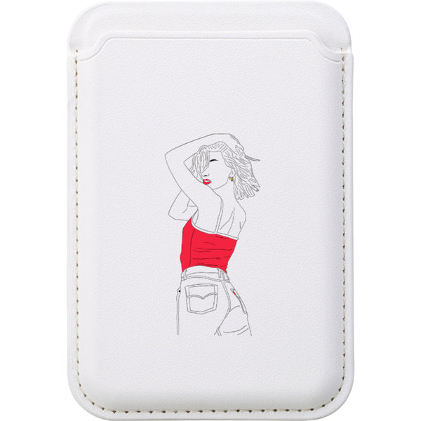 Double Take by Keagan Haight - White Magsafe Wallet