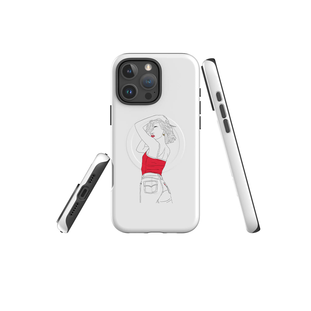 Double Take by Keagan Haight — Magsafe Tough Case for iPhone — Three Quarter — Finnaij