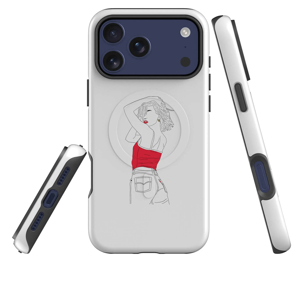 Double Take by Keagan Haight — Magsafe Tough Case for iPhone — Three Quarter — Finnaij