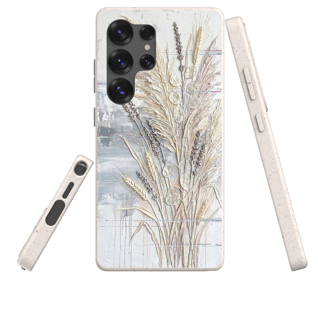 Dried Flowers and Grasses by Frida Lövström — Samsung Galaxy Bio-degradable Case — Three Quarter — Finnaij