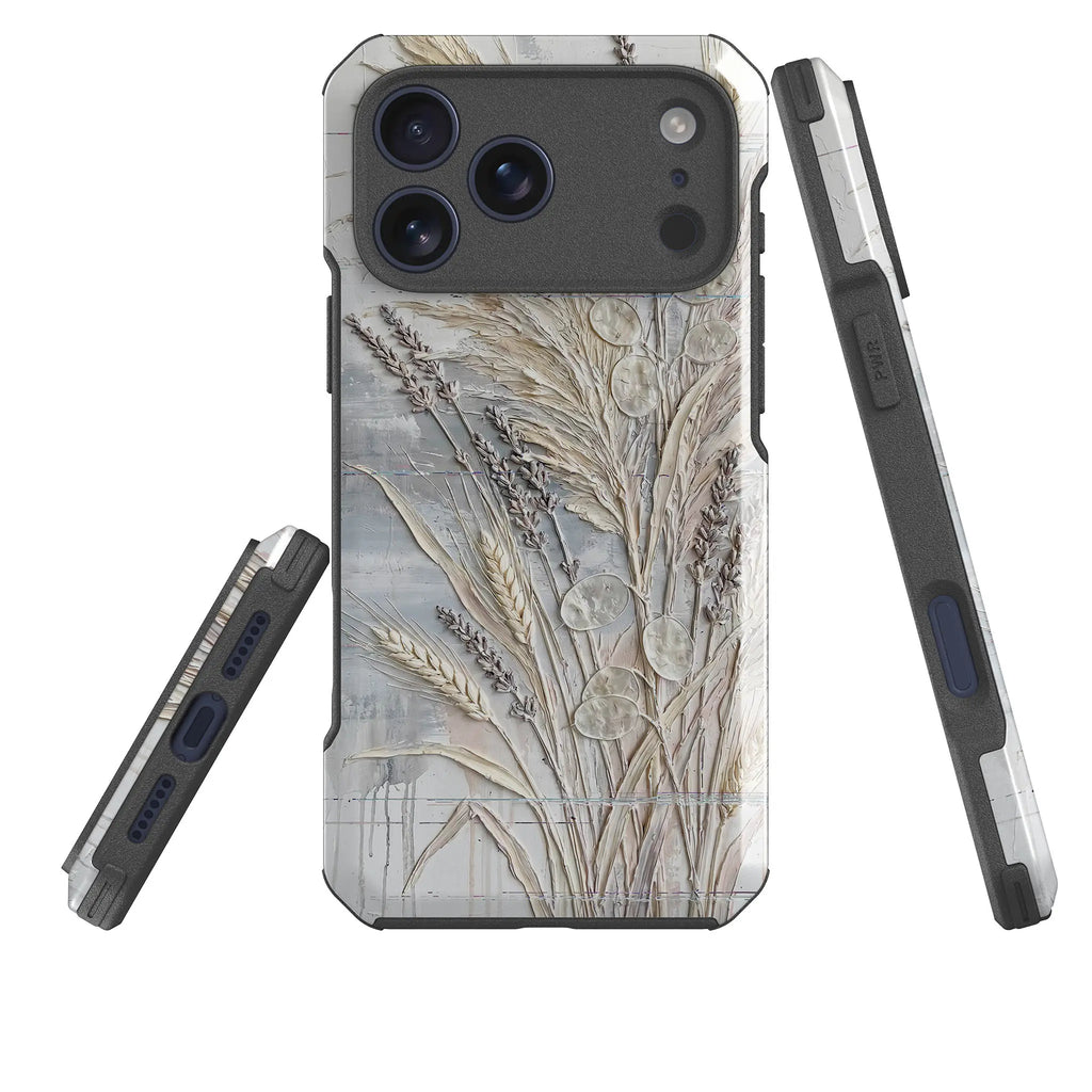 Dried Flowers and Grasses by Frida Lövström — Impact Armour MagSafe Case for iPhone — Three Quarter — Finnaij