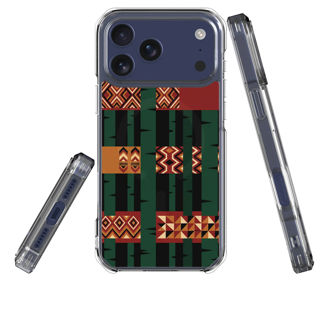 Egungun & the Birch — Magsafe Clear Impact Case for iPhone — Three Quarter — Finnaij