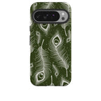 Feathers in Bloom Army Green — Tough Case for Google — Finnaij