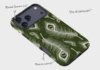Feathers in Bloom Army Green — Tough Case for iPhone — Finnaij
