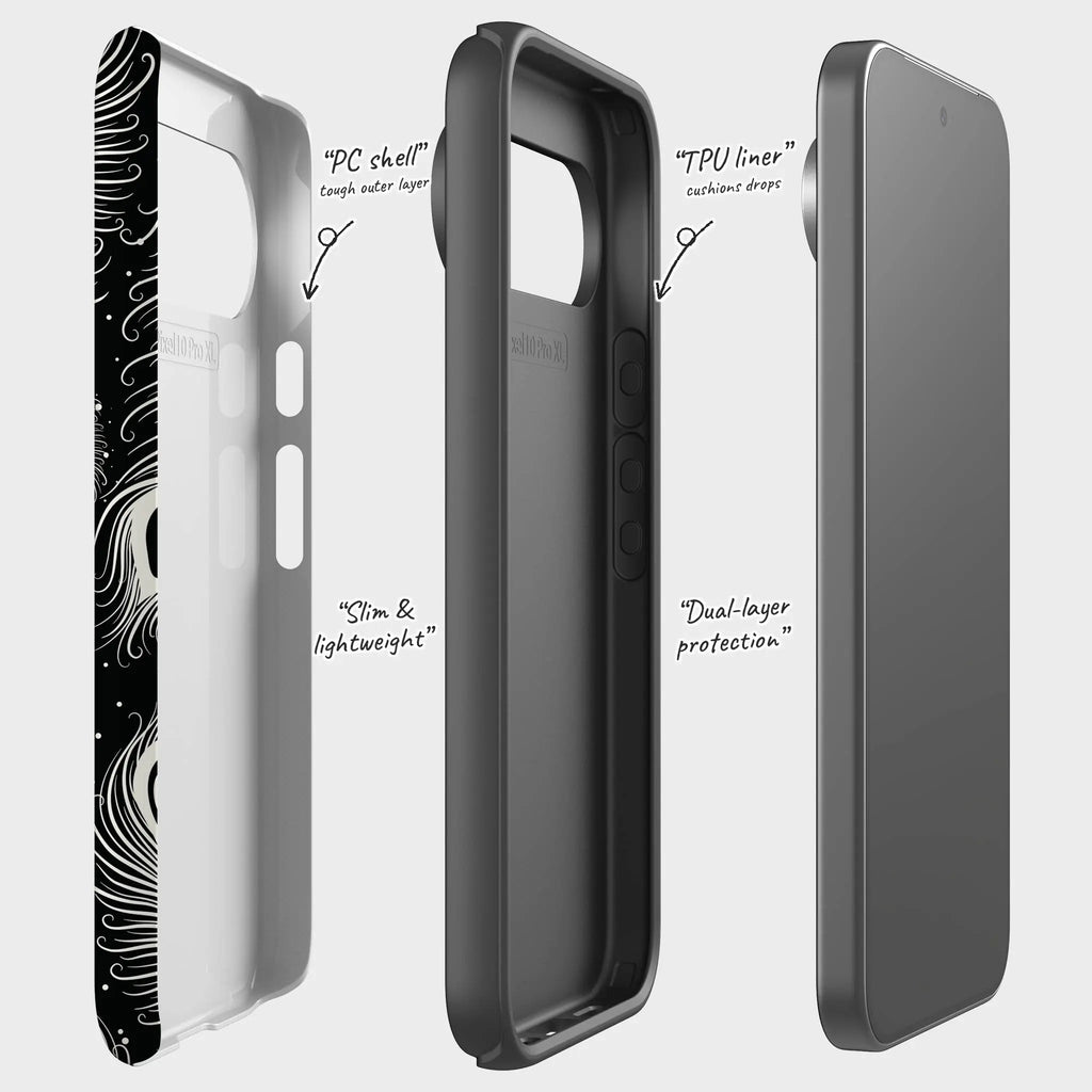 Feathers in Bloom Black — Tough Case for Google — Finnaij