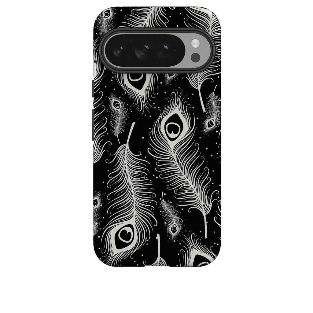 Feathers in Bloom Black — Tough Case for Google — Finnaij
