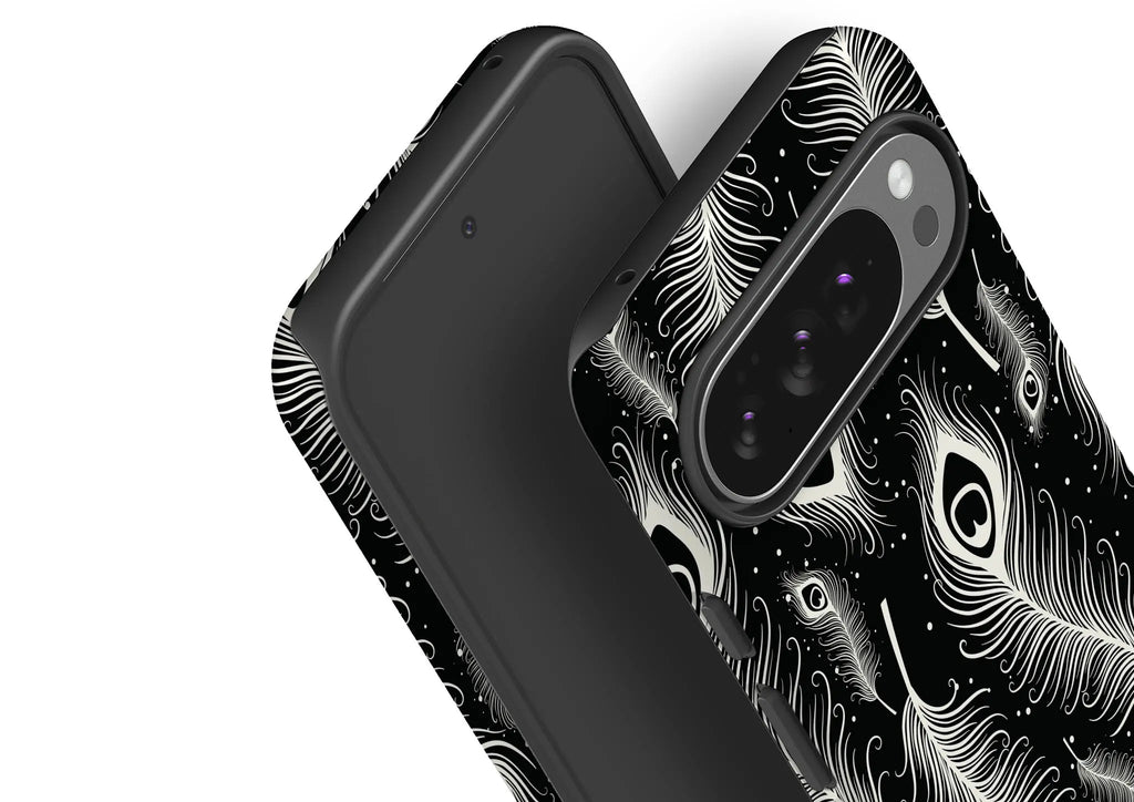 Feathers in Bloom Black — Tough Case for Google — Finnaij
