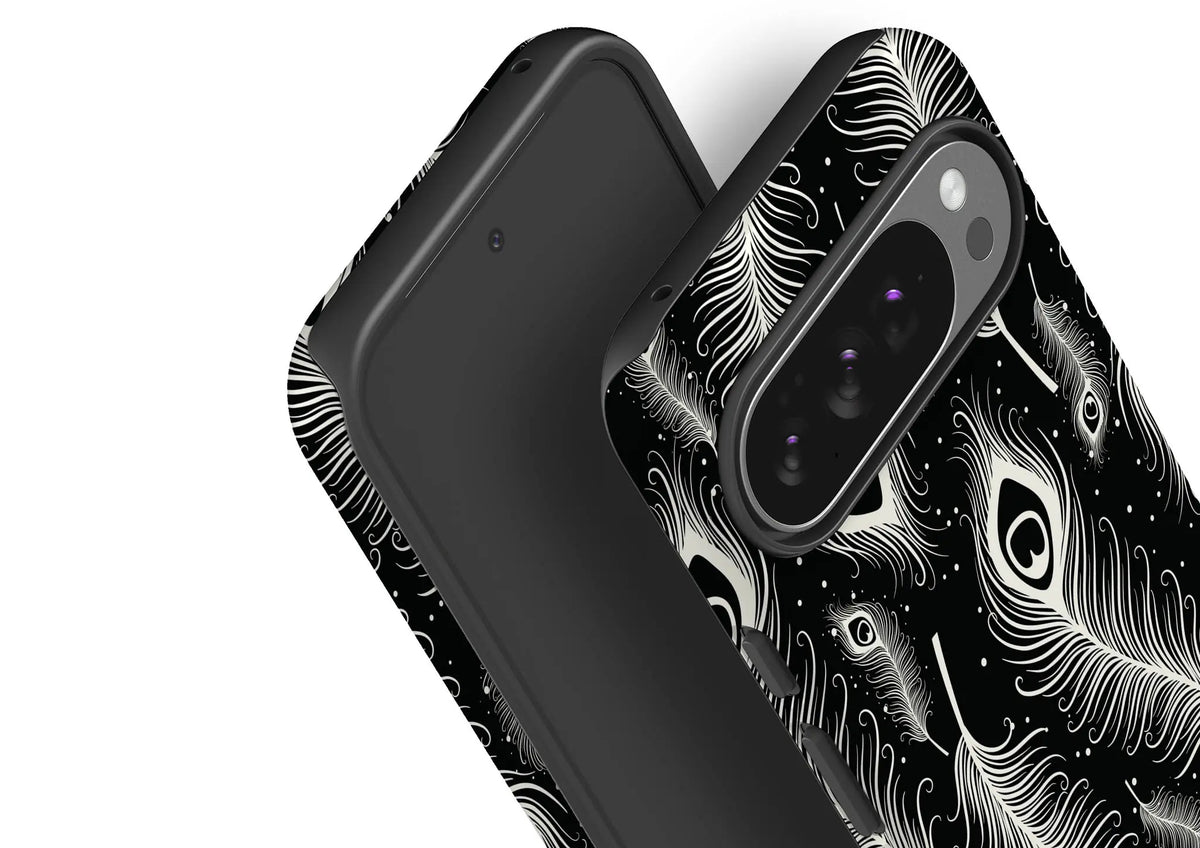 Feathers in Bloom Black — Tough Case for Google — Finnaij