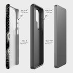 Feathers in Bloom Black — Tough Case for Samsung — Finnaij