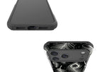 Feathers in Bloom Black — Impact Armour MagSafe Case for iPhone — Finnaij
