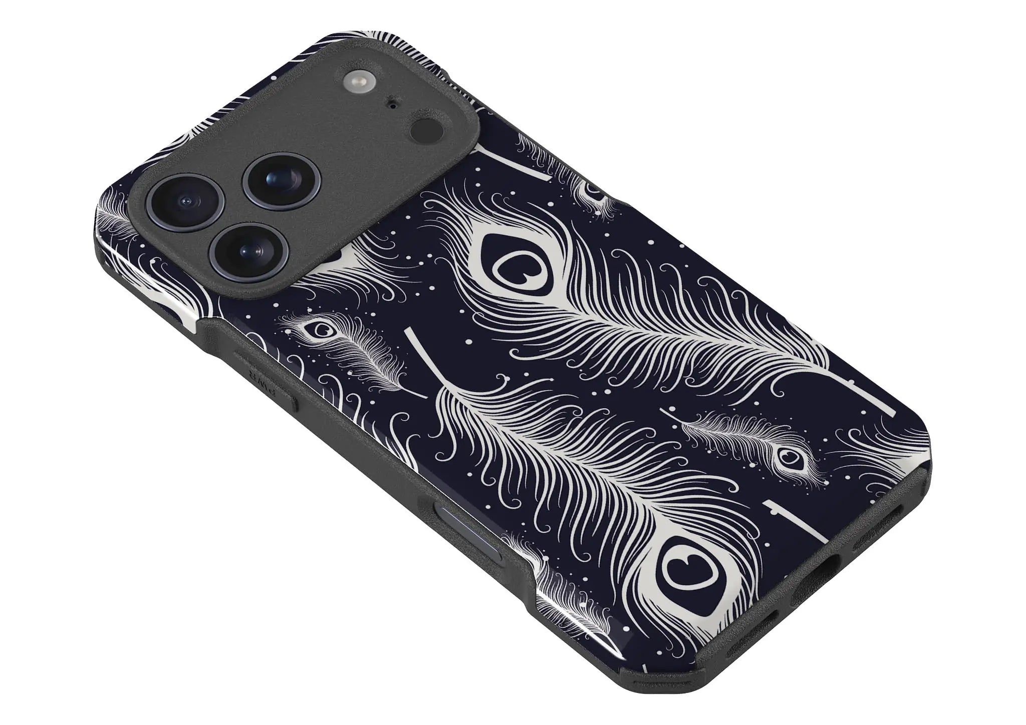 Feathers in Bloom — Impact Armour MagSafe Case for iPhone — Finnaij