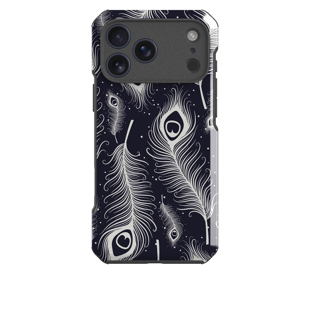 Feathers in Bloom — Impact Armour MagSafe Case for iPhone — Finnaij