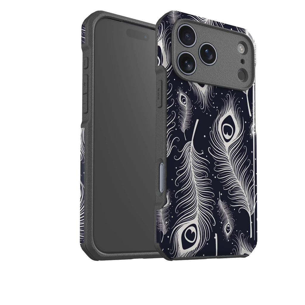Feathers in Bloom — Impact Armour MagSafe Case for iPhone — Finnaij