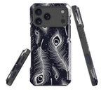 Feathers in Bloom — Impact Armour MagSafe Case for iPhone — Three Quarter — Finnaij