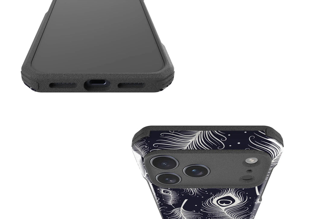 Feathers in Bloom — Impact Armour MagSafe Case for iPhone — Finnaij