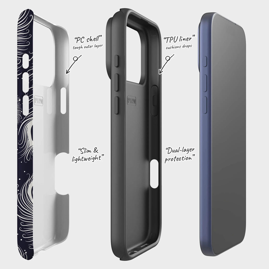 Feathers in Bloom — Tough Case for iPhone — Finnaij