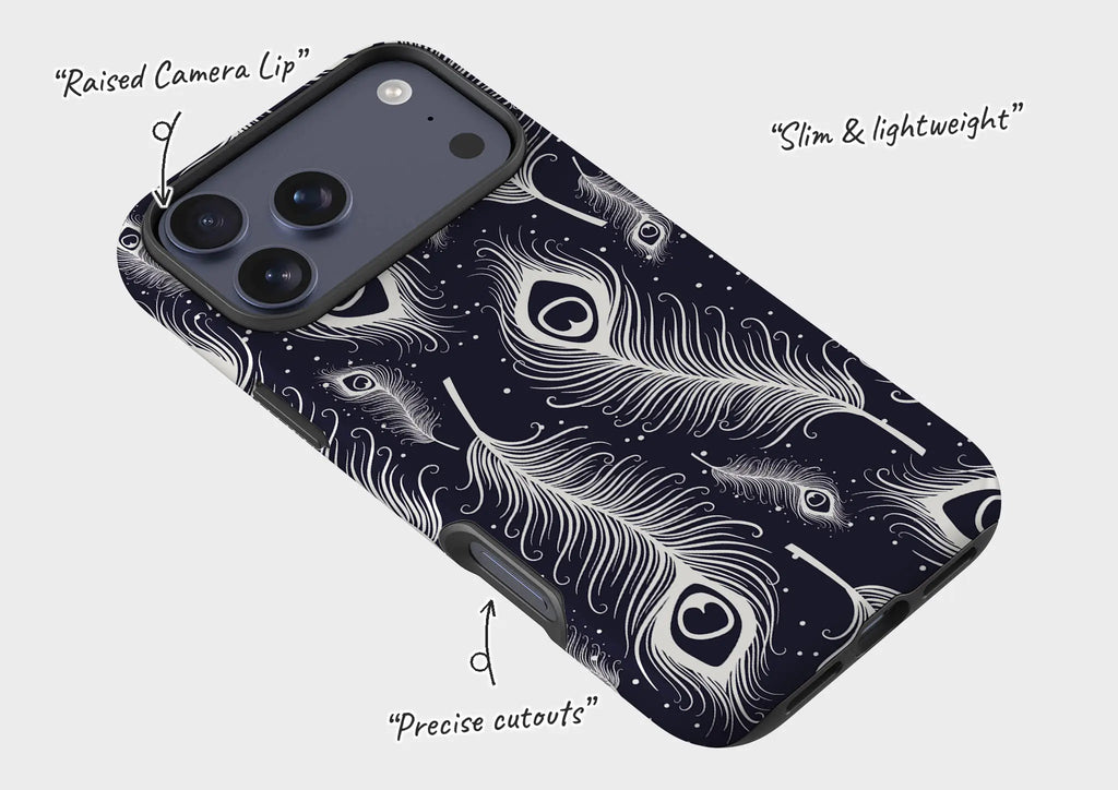 Feathers in Bloom — Tough Case for iPhone — Finnaij