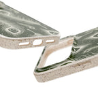 Feathers in Bloom Army Green — iPhone Bio-degradable Case — Finnaij