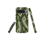 Feathers in Bloom Army Green Tough Case for Google Pixel — Finnaij